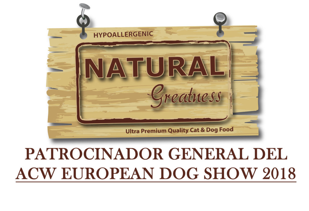 NATURAL GREATNESS SERÁ EL PATROCINADOR GENERAL DEL ACW EUROEAN DOG SHOW 2018