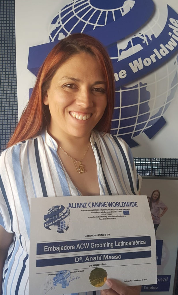 Embajadora ACW Grooming Latinoamérica Anahí Masso