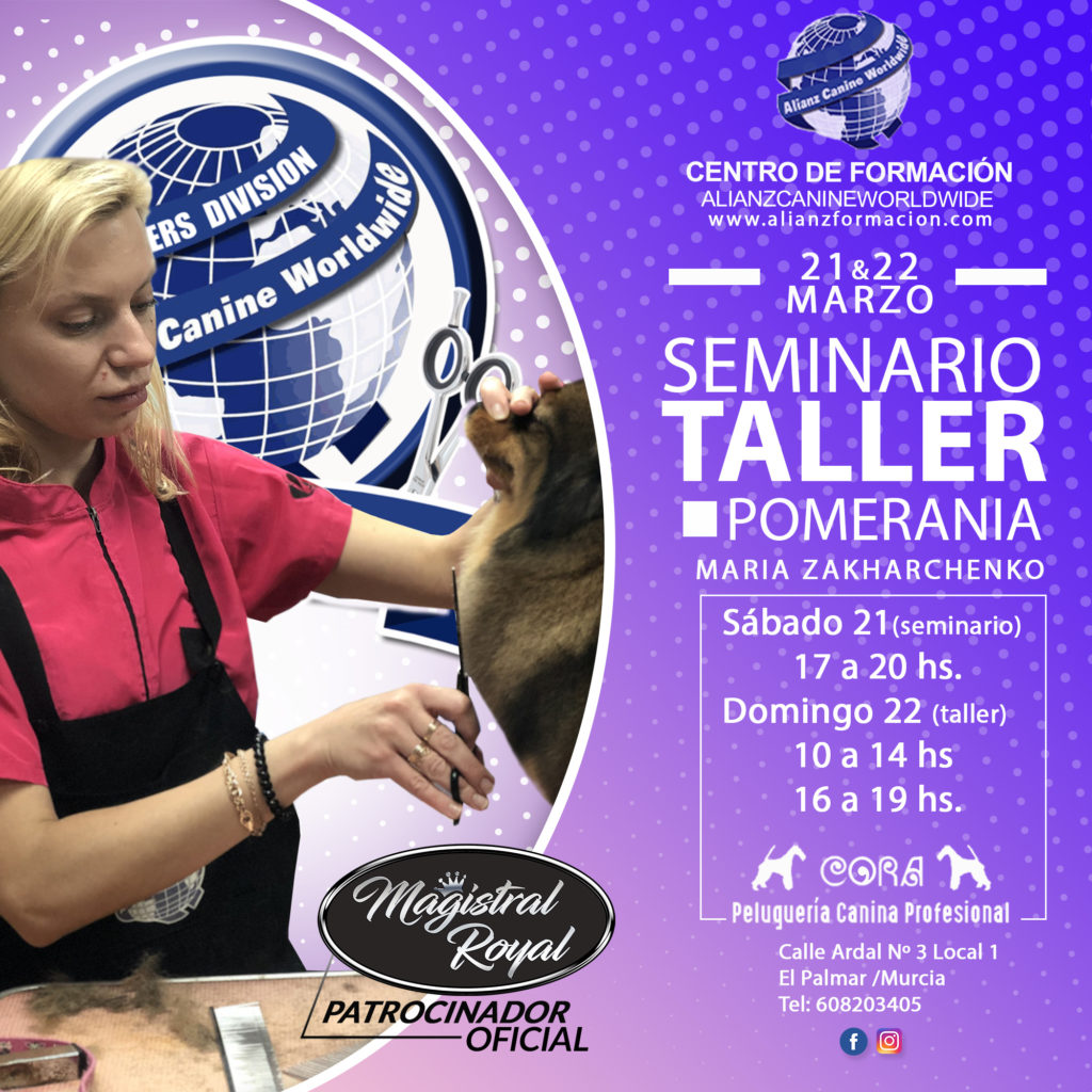 21 y 22 de Marzo. Seminario y Taller de Pomerania- El Palmar-Murcia
