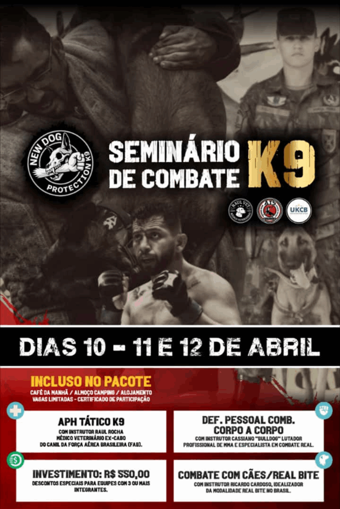 SEMINÁRIO DE COMBATE K9– EDIÇÃO ELITE